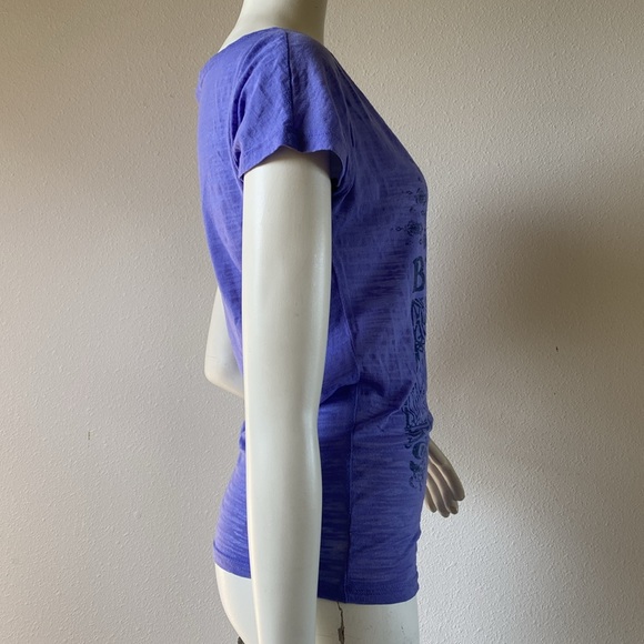 Billabong Purple Graphic burnout Tee - Picture 5 of 6